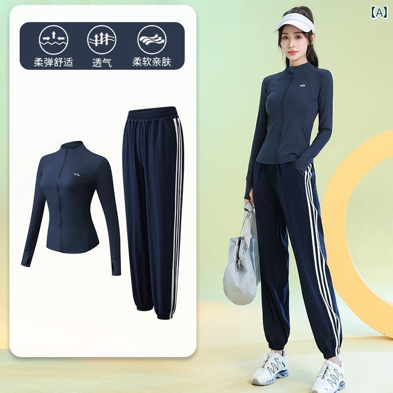 ランニング ウェア スポーティー ジッパー 付き カーディガン カジュアル 速乾 スポーツ スーツ 秋冬 アウトドア プロ モーニング ランニング レディース バック ポケット バスケットボール トレーニング