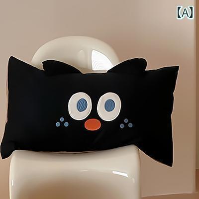 枕 カバー おしゃれ インテリア 春夏 刺繍 大人用 枕 カバー 100 % サテン コットン クール 48 X 74
