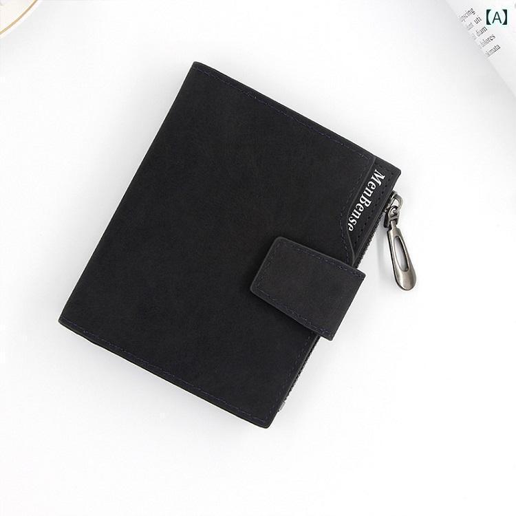 カード ケース お財布 インスタント カードホルダー ウォレット 一 体型 バッグ 女性用 ショート 韓国 シンプル 学生用 レトロ 折りたたみ コイン