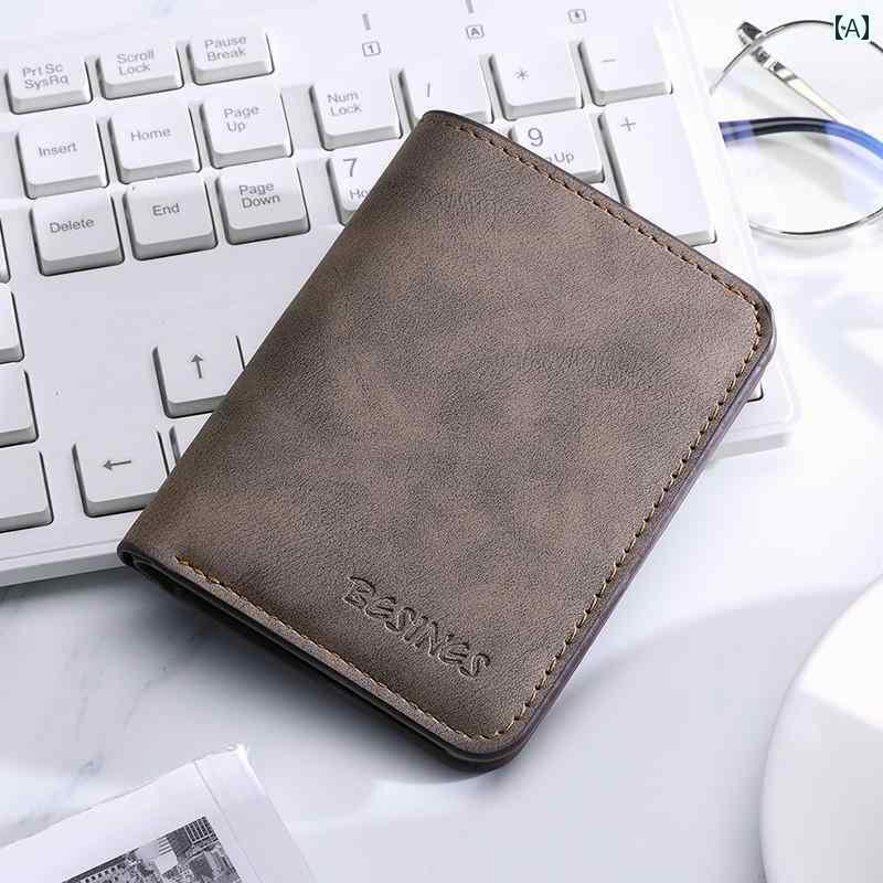 カード ケース お財布 シンプル 小さい 財布 二つ 折りの メンズ レディースの カードホルダー 小さくて 精巧 ミニ 大学生の 無地の