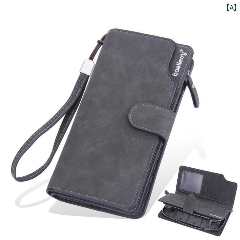 カード ケース お財布 財布 メンズ ロング ジッパー バックル ウォレット大容量 クラッチバッグ マルチ カードスロット スマートフォン 一 体型 カードホルダー レディースウォレット