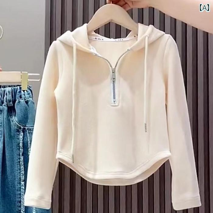 キッズ服 カジュアル パーカー 女の子 Tシャツ 長袖 春秋 レイヤリング シャツで スタイリッシュな フ..