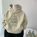 キッズ服 カジュアル パーカー ボーイズ 裏起毛 フード付き スウェットシャツ ワンピース ベルベット 秋冬 プルオーバー 2024 小中 子供用 トップス