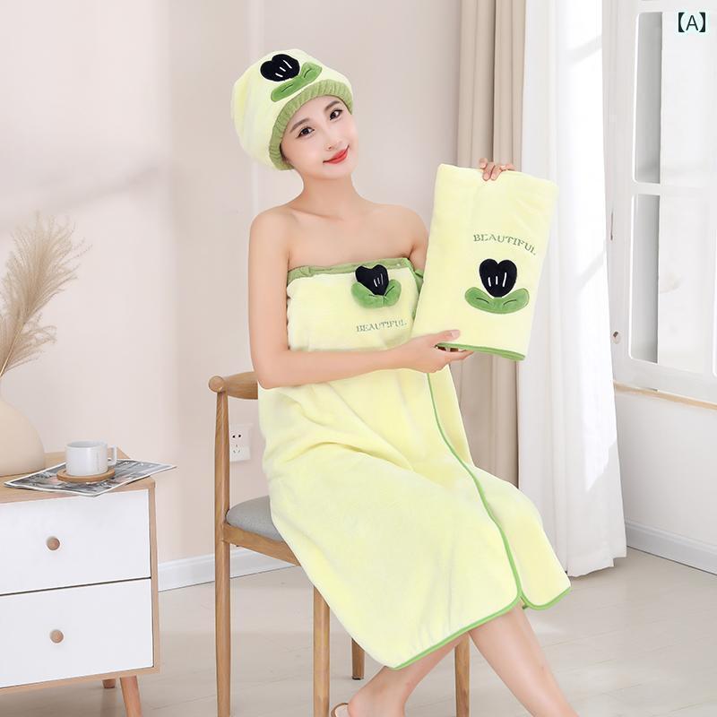 バス タオル ボディ 自宅の 女性用 バス タオル ウェアラブルで ラップ 可能 非 綿 吸水性の ある 大人..