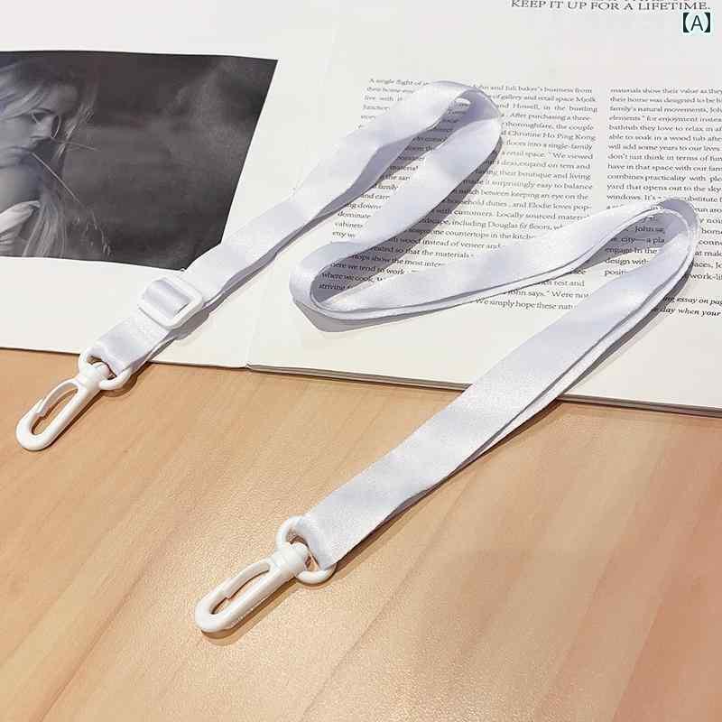 ストラップ ホルダー アクセサリー クロス ボディ ストラップ 調節可能 かわいい ガーリーな バック パック 交換用 ワンショルダー ロング チェーン 無地