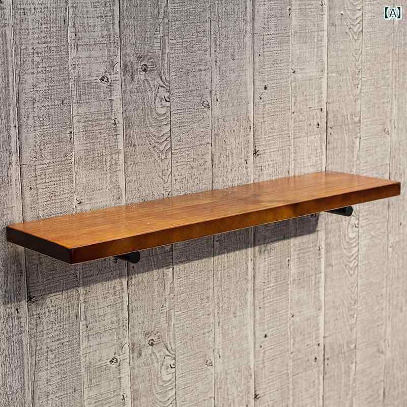 インテリアに最適 便利 棚 ラック ウォールシェルフ 無垢材 間仕切り 壁 飾り テレビ 壁掛け フラワー ..