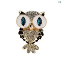 ブローチ ワンポイント コサージュ フクロウの ブローチ 高級 レディース かわいい コサージュ メンズスーツ 襟ピン インな 個性 雰囲気の ある 固定 服