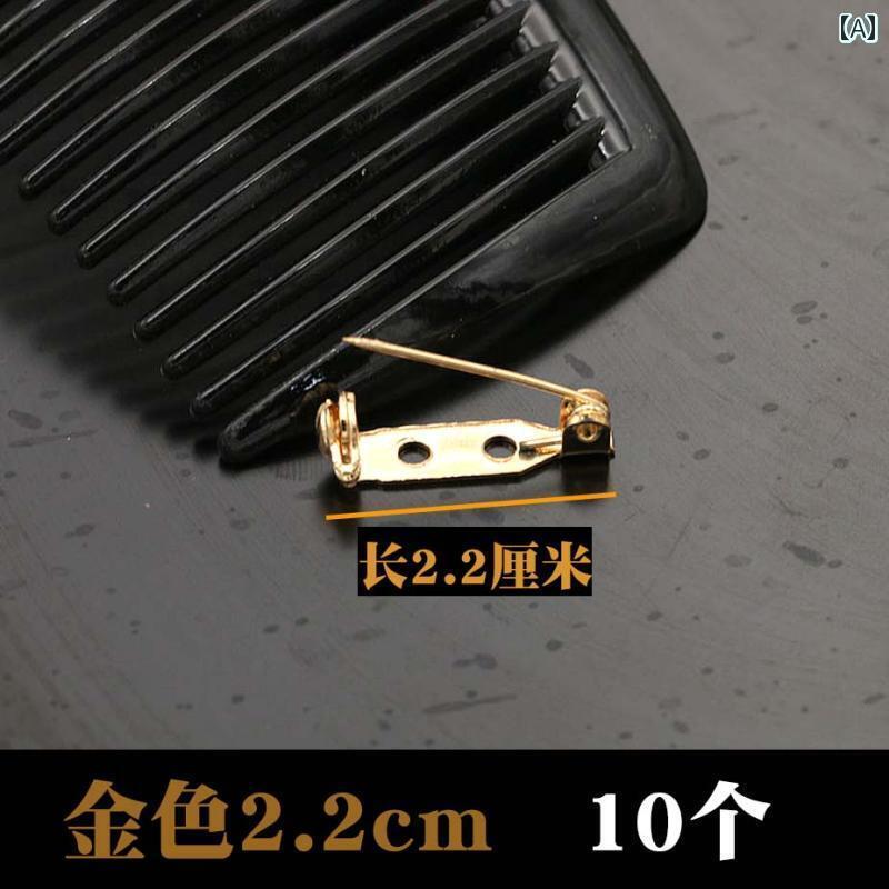 ブローチ ワンポイント コサージュ ゴールド ブロンズ メタル ブローチ ピン 安全 ワン ライン バックル ロック タイ バッジ アクセサリー 付き
