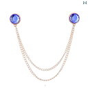 ブローチ ワンポイント コサージュ 韓国 ガラス ラインストーンの 首輪 レディース シャツ チェーン メンズ タッセル カラー ピン クラシック 小さい ブロ...