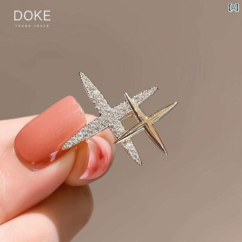 ブローチ ワンポイント コサージュ Duo Ke Xingmang 小さい ブローチ レディース 夏の 抗光 バックル 精巧 ピン カラー 装飾 固定 服 ハイ...