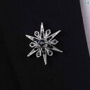 ブローチ ワンポイント コサージュ 襟 ボタン 重ね 精巧 レトロ 六芒星 小さい ブローチ メンズ レディースの スーツ コサージュ シンプルで エレガントな...