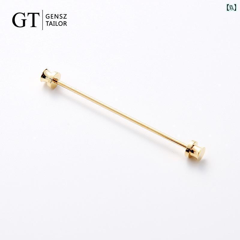 コサージュ メンズ アクセサリー エンパイア カラー シャツ ネクタイ ピン メンズ ゴールド シルバー 飾り ウェディングタイ クリップ タイ バー ギフト ...