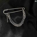 コサージュ メンズ アクセサリー 韓国 イン スタイル チェーン ブローチ メンズ レディースの ストリート ファッションメタル ピン スーツ 装飾 ジュエリー