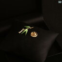 コサージュ メンズ アクセサリー Qizun 金 メッキの ハイエンドの 精巧 ジルコン 竹 メンズスーツ ブローチ シャツ カラー ピン レディース シンプル...