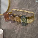 歯ブラシ入れ ラック ホルダー 軽量 高級 歯 ブラシ ラック パンチ フリー バス ルーム シンク 壁掛け カップ マウスウォッシュ セット