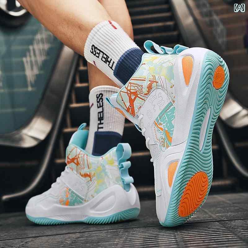 バスケットボール スタイル シューズ Li Ning Hydrogen Cloud メンズシューズ 春の ハイカット スポー..