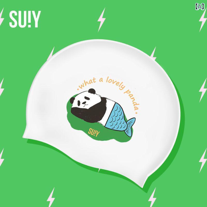 スイミング キャップ 水泳 SUIY 2025 レーシング スイミング キャップ ロング ヘア 女性用 拡大 シリコンキャップ 大人用 防水 ヘッドレス 水泳 トレーニング