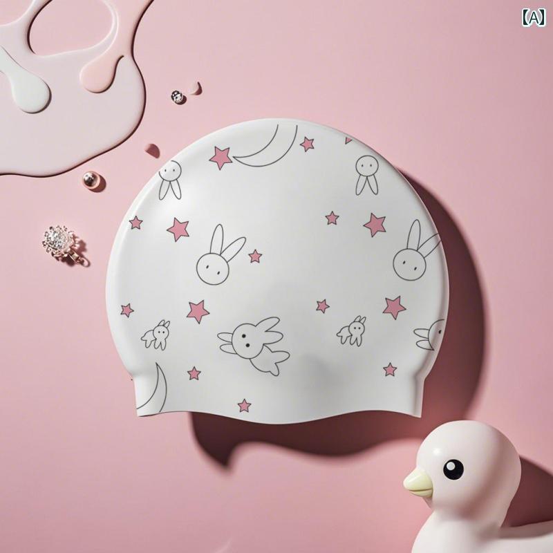 スイミング キャップ 水泳 ユニセックス スイミング キャップ 大きいサイズ 水泳 スポーツ 防水 頭なし..