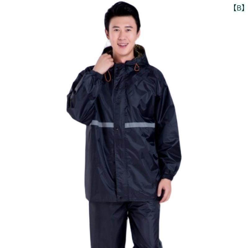 かっぱ レインコート 防水 メンズ レインコート トップス 上半身 シングル ユニセックス 大人 大雨 対策 厚手 二 重層 防水 登山