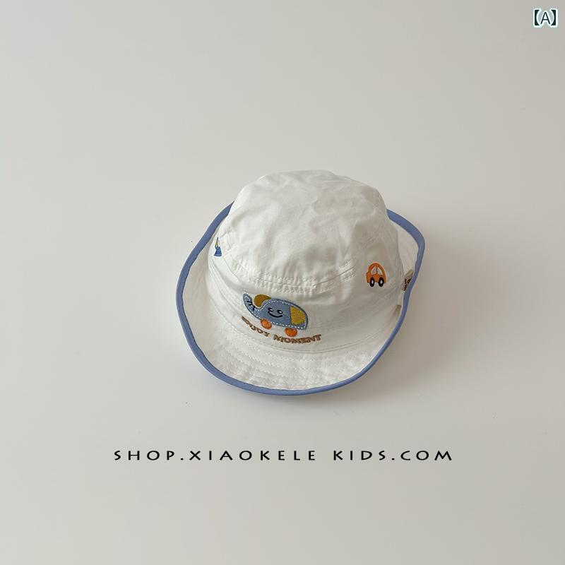 キッズ ベビー サンハット かわいい ベビー 帽子 春秋 薄型 かわいい フィッシャーマン ハット 男の子..