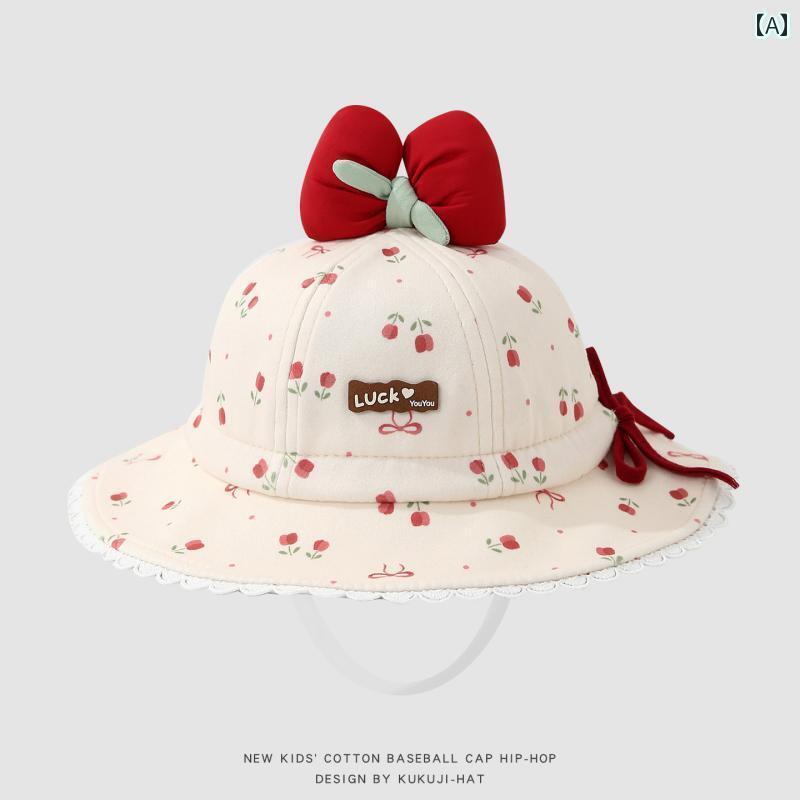 キッズ ベビー サンハット かわいい ベビー 帽子 春秋 女の 赤ちゃん おしゃれ かわいい サンハット 幼..