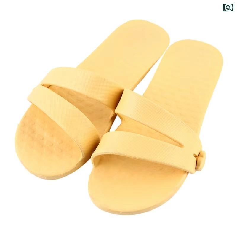 旅行時にも 携帯用 スリッパ 旅行用 ポータブル スリッパ 折りたたみ 式 出張 収納 ホテル バス ルーム 滑り止め ビーチ サンダル 取り外し 可能