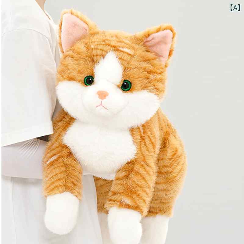 アニマル 人形 ハグ ベビーの かわいい シミュレーション 猫 ぬいぐるみ 人形 子供の 仲間 寝かし つけ 女の子 誕生日 プレゼント