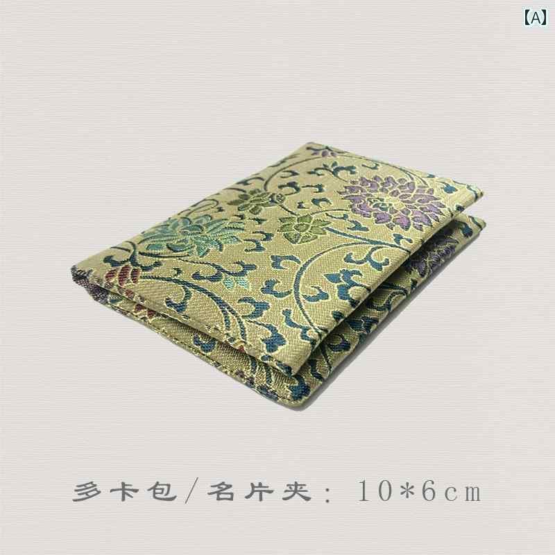 名刺入れ レザー 財布 Songjin ミニ ウォレット 精巧 レトロ カード バッグ 中国 名刺 入れ 小型で 持..