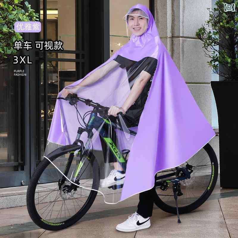 かっぱ メンズ 通勤時 自転車 レインコート マウンテン 電動 1人 乗り 中学生 男性 専用 女性 全身 暴風 雨 対策 サイクリング ポンチョ