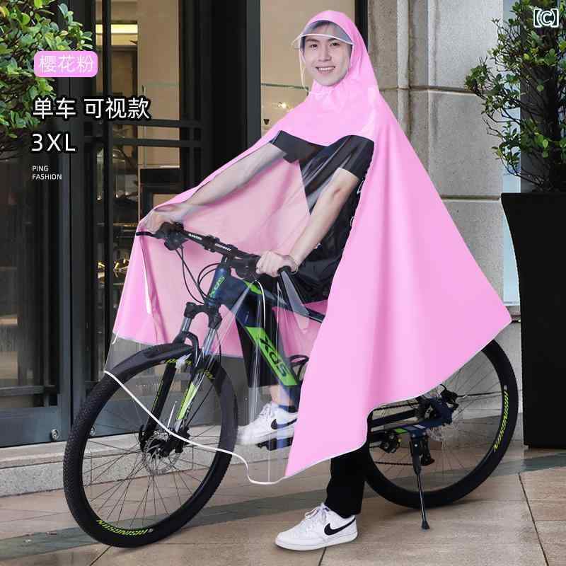 かっぱ メンズ 通勤時 自転車 レインコート マウンテン 電動 1人 乗り 中学生 男性 専用 女性 全身 暴風 雨 対策 サイクリング ポンチョ