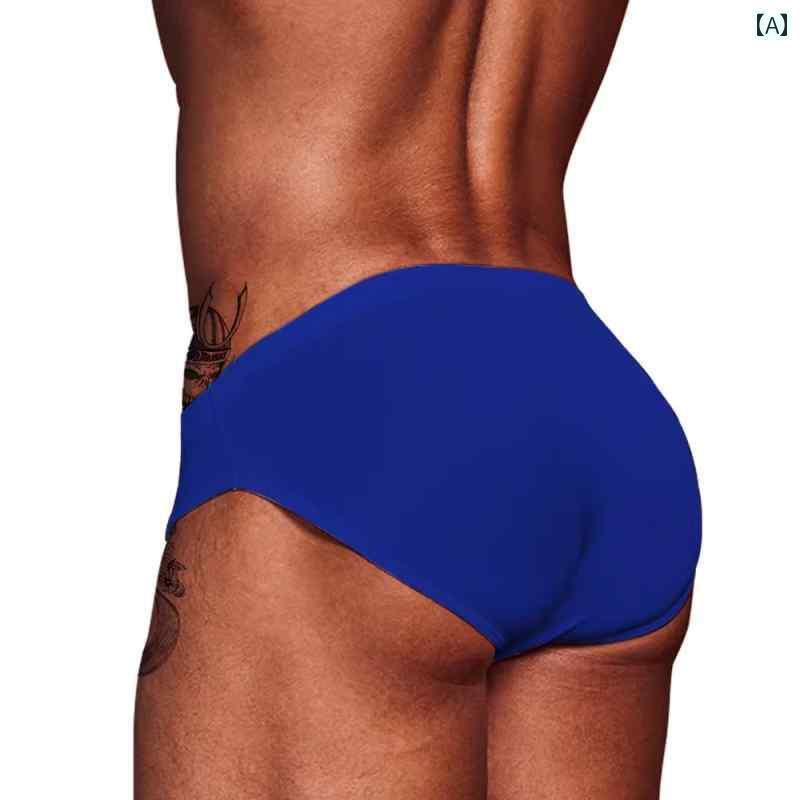 フィット感抜群の メンズ ブリーフ 欧米風 メンズ モダール ブリーフ シンプル 無地 レトロ パンツ 単..