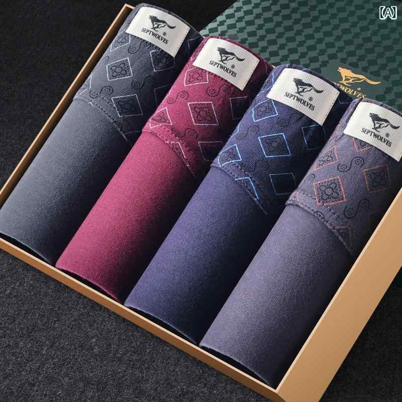 ジャストフィット メンズ 下着 パンツ Septwolves メンズ 下着 コットン 通気性 ブリーフ 綿 100 ミッ..