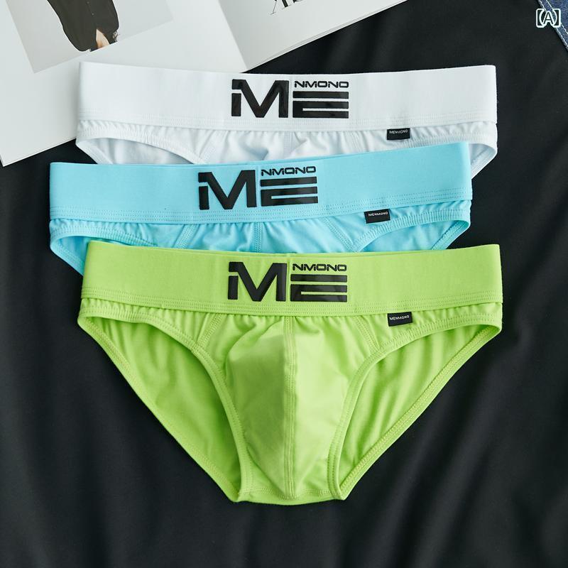 フィット感抜群の メンズ ブリーフ メンズ ブリーフ 3 組 ボーイズ セクシー 下着 綿 夏 個性 U 凸 向..