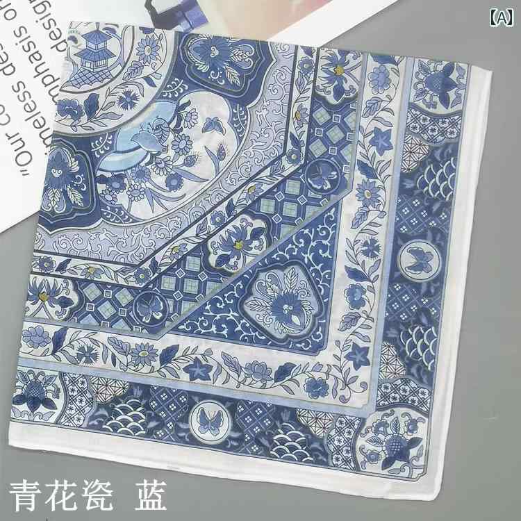 レディース ハンカチ 60年代 コーマ 綿 プリントの 小さい 正方形 ハンカチ 女性用 ショッピング エキスパート 薄くて 柔らかい ギフト 45× 45 cm