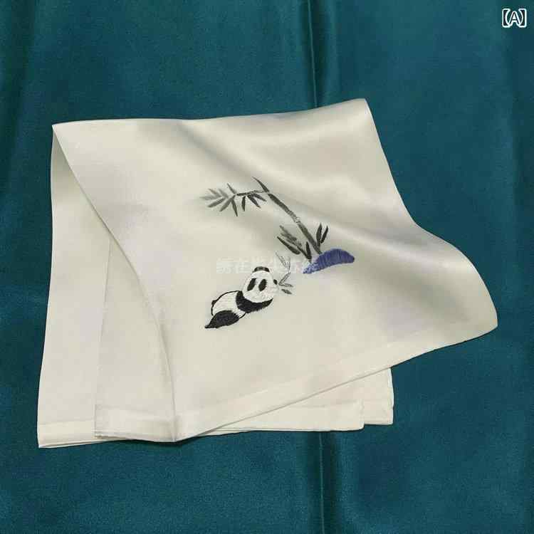 レディース ハンカチ 蘇 州 刺繍の 手 刺繍 ハンカチ 二 重 シルク 小さい 正方形の スカーフ 桑の 絹 ビジネス 贈り物