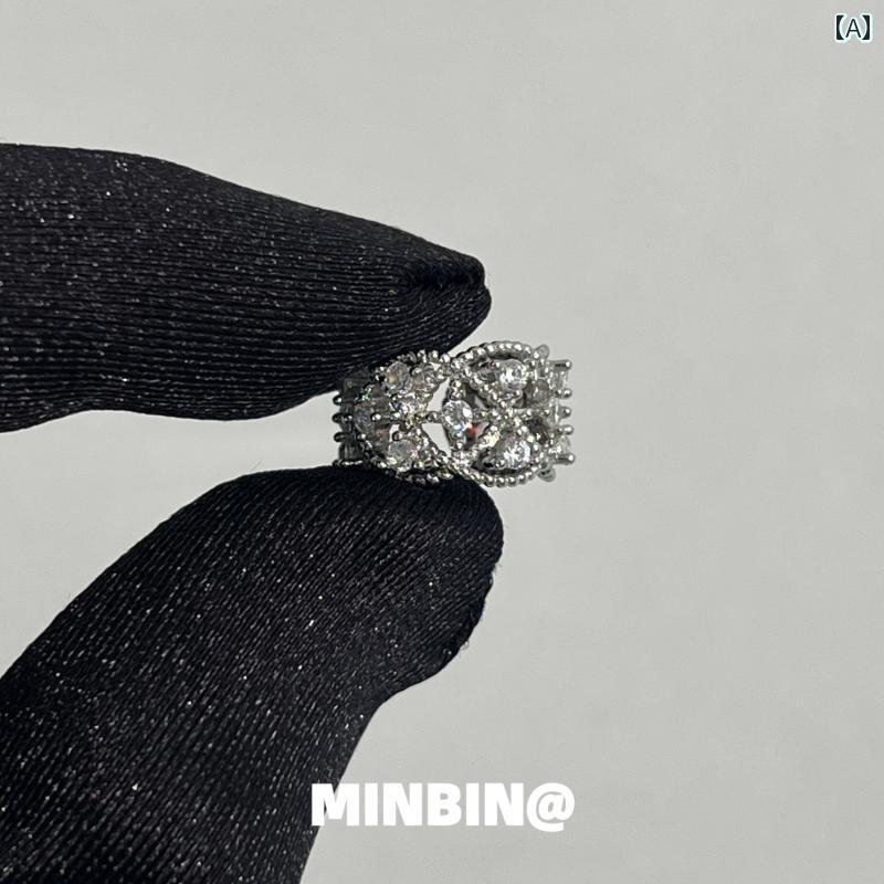 クリップ イヤリング ピアス レディース クリップ イヤリング ピアス レディース フレンチレース ガール ラインストーン 耳 骨 クリップ 女性 高級 レトロ 宮殿 クールスタイル ピアスなし イヤリング(4.0)