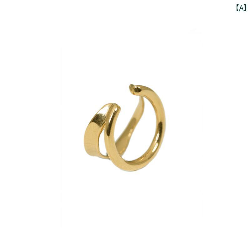 クリップ イヤリング ピアス レディース クリップ イヤリング ピアス レディース ピアス 穴の ない 耳 骨用の 高級 イレギュラー イヤ..