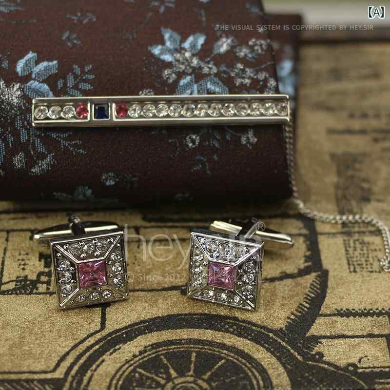 ネクタイピン メンズ ビジネス ネクタイ クリップ ピン ビジネス ドレス メンズ 象嵌 ラインストーン ..