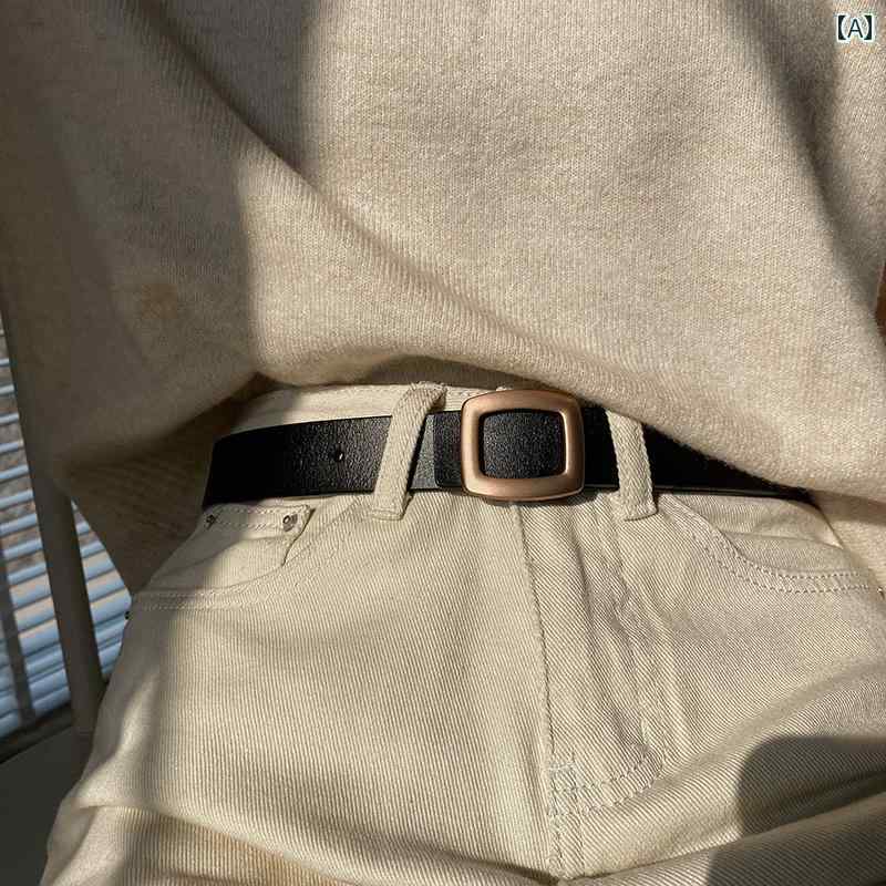 女性用 ベルト ファッション ベルト レディース シンプル ファッション新 牛革 風 レジャー ウエスト バンド 装飾