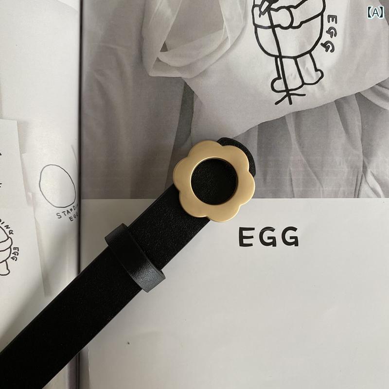 女性用 ベルト ファッション な イン フラワーベルト 韓国 スーツ ドレス ガードル ガール かわいい 学生