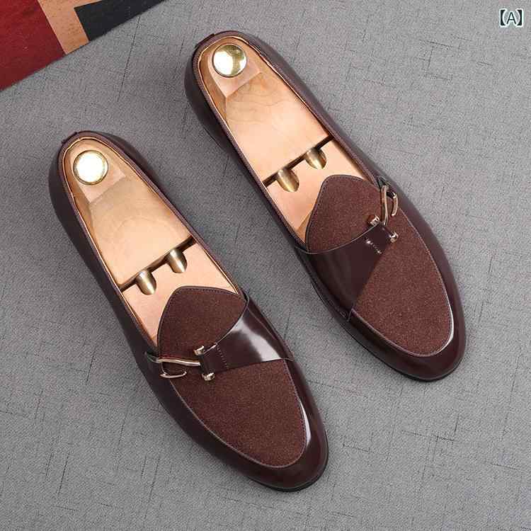 メンズローファー シューズ メンズ 万能 ローファー 英国 ビジネス フォーマル ポインテッド レザーシューズ カジュアル スリッポン モンク シューズ