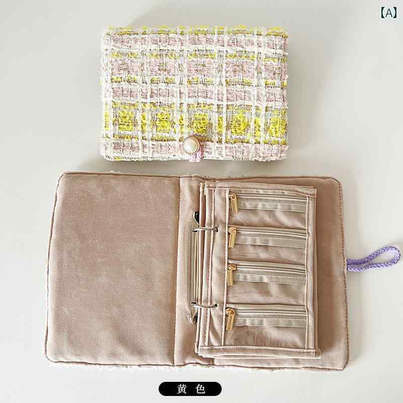 ジュエリー収納ボックス 小さい 湘 風 ゴールドジュエリー 収納 ブック ポータブル ジュエリー バッグ Si Feng 同じ