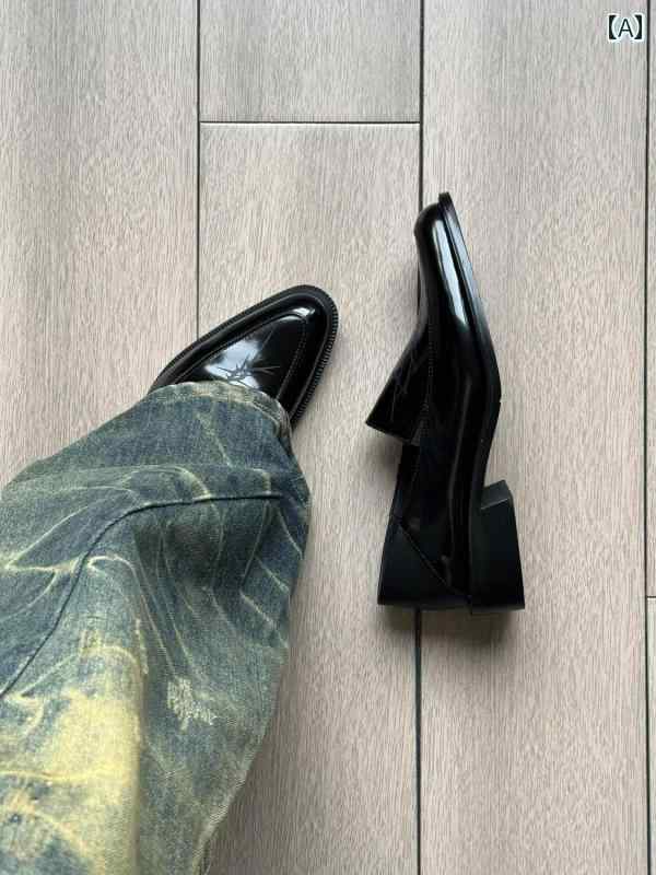 メンズローファー シューズ メンズ 尖った 黒の レザーシューズ カップル向け ビジネス フォーマル レトロ スリッポン 通勤用 ローファー 英国 風 ダービー シューズ