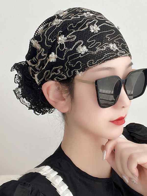 レディース ターバン ヘッドスカーフ 帽子 レディース ターバン ヘッドスカーフ 帽子 夏の 化学 療法後の レディース はげ 頭の な 帽子 刺繍 入り 包 頭 薄 毛 スカーフ ウィッグ キャップ 白髪を カバー する