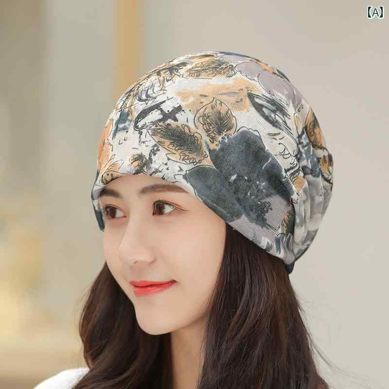レディース ターバン ヘッドスカーフ 帽子 レディース ターバン ヘッドスカーフ 帽子 夏の 薄手 ターバン 帽子 ハゲ エアコン 春秋 頭 通気性 カバー 白髪 睡眠 キャップ