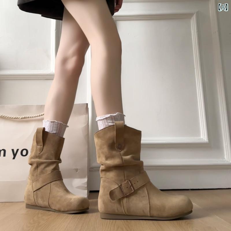 ロングブーツ レディース レトロ ビ