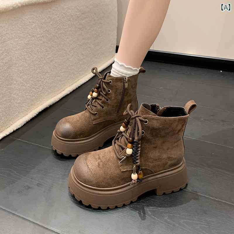 ロングブーツ レディース 厚底 ホットな 女性用 ブーツ 2025秋 レトロ スタイル ビルケンシュトック シ..