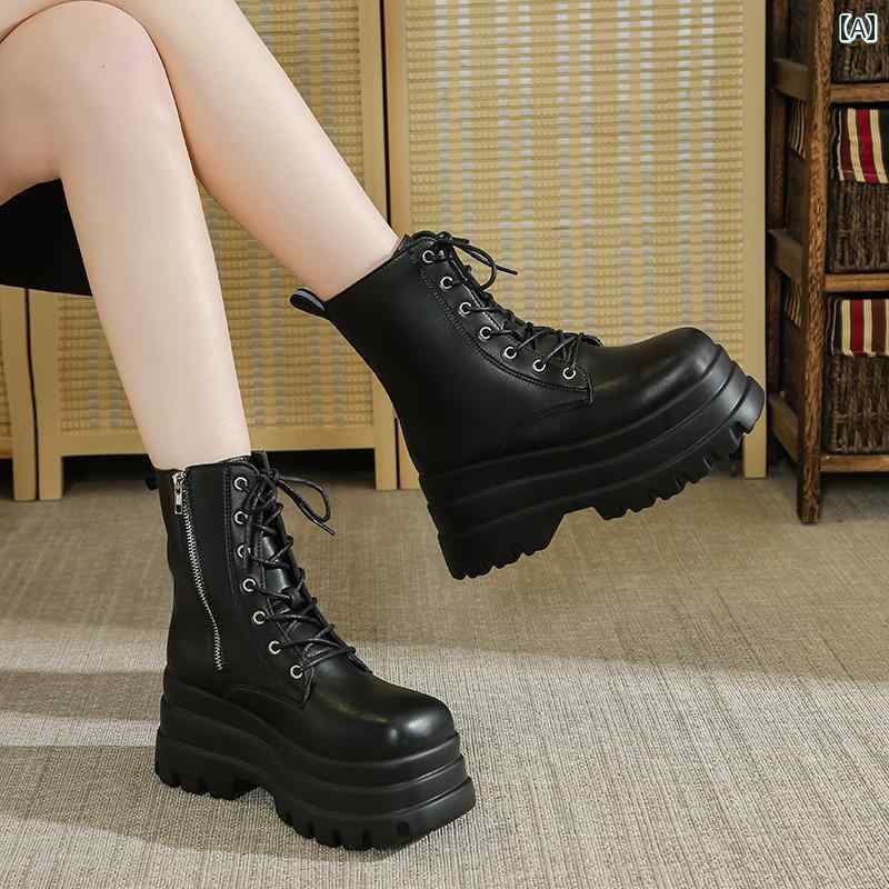 ロングブーツ レディース コミック 展 cos 身長 アップ シューズ 15 cm 大きいサイズ ブーツ 小さい ハ..