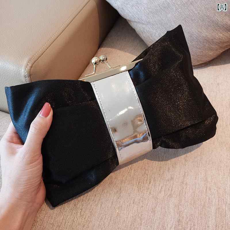 クラッチバッグ レディース イン 凹型 ハンドバッグ 化粧 品 バッグ ワンショルダー クロス ボディバッグ かわいい リボン レディースバッグ ディナー パーティー クラッチバッグ