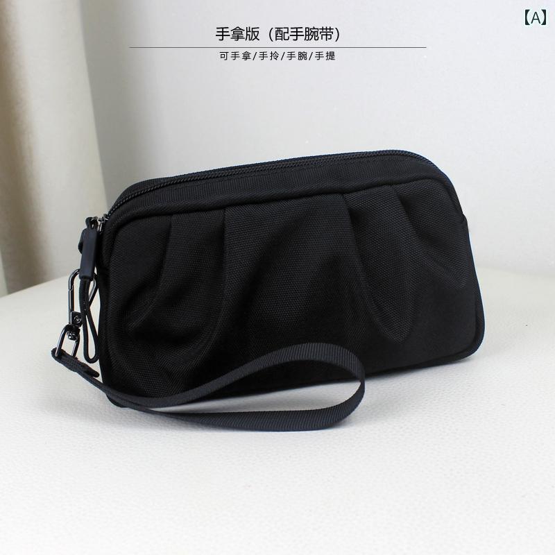 クラッチバッグ レディース 春美 姐 2025 プリーツ 風小 ハンドバッグ レディース 二 層大容量 ショッピング小銭入れ 携帯 バッグ クラッチバッグ